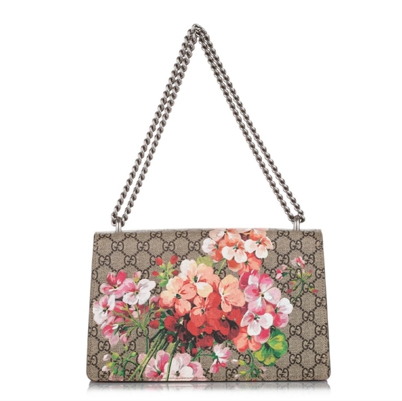 New!!! Gucci GG Supreme Blooms Dionysus Shoulder Bag Brown MSRP $3500 - Picture 2 of 16